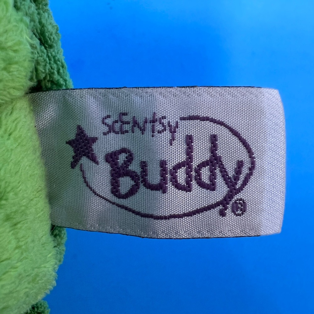 Scentsy Ribbert the Frog Plush 8 Inch Green Retired Scented Buddy Zipper Pouch - Picture 8 of 16